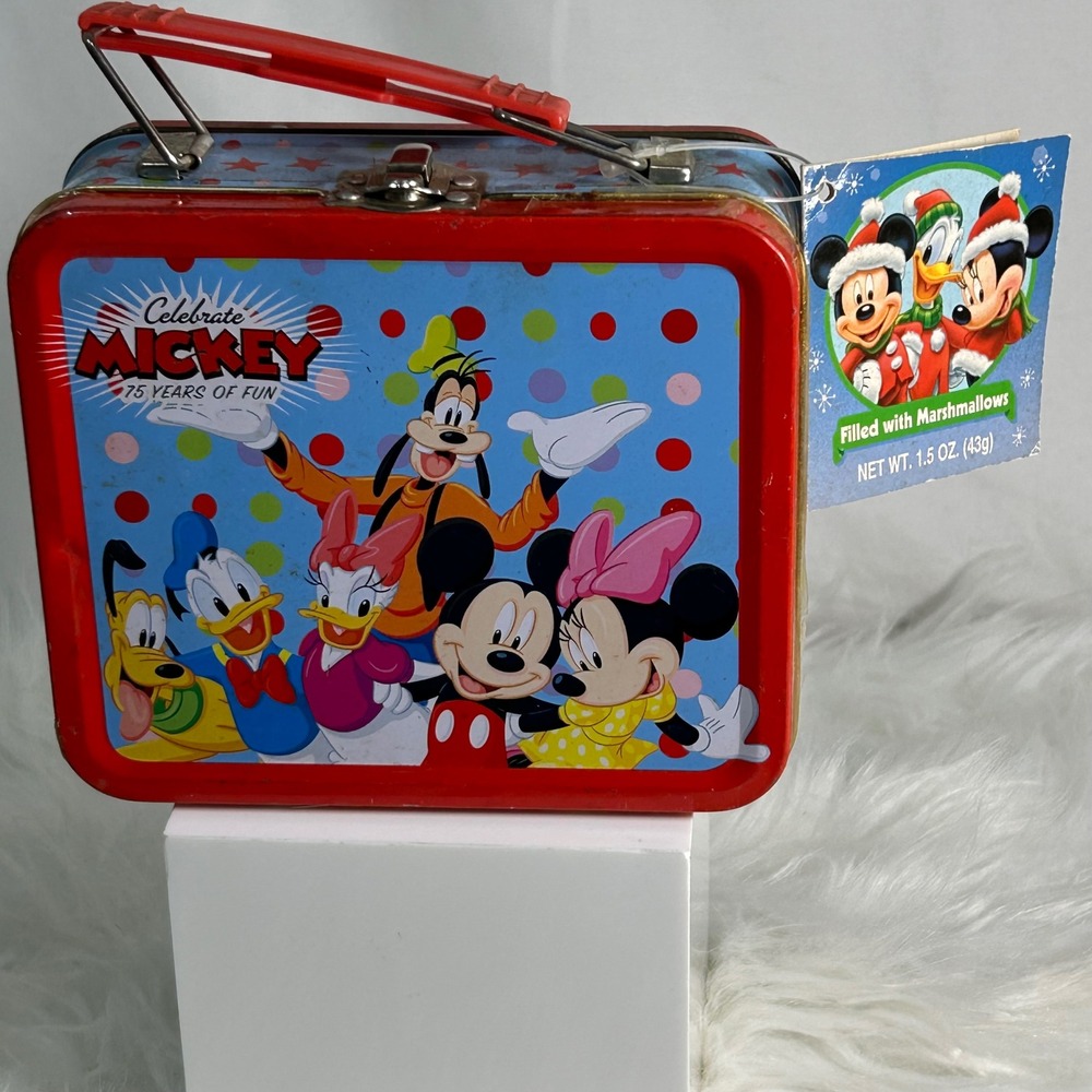 Mickey Mouse 75 Years of Fun Tin Mini Lunch Bx with Handle Collectible